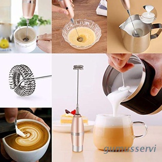 GUMU Handheld Electric Milk Frother Foam Maker Whisk Mixer Stirrer Portable Coffee Egg Beater Set Tools