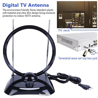 hd receptor de oficina de largo alcance fácil de instalar para tv digital vhf uhf antena interior