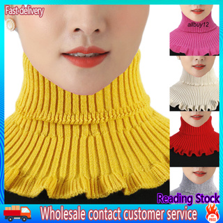 AL_Scarf High-necked Skin-friendly Elastic Fiber Comfortable Women Neckwear for Winter