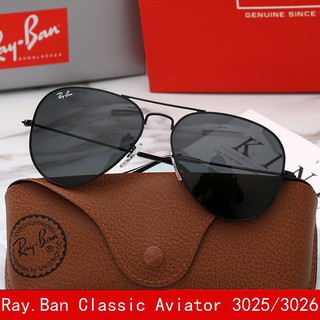 lentes de sol ray ban rb clásicos aviador negro
