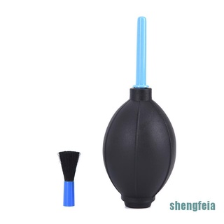 [shengfeia] goma de mano bomba de aire soplador de polvo herramienta de limpieza +cepillo para lente de cámara digital (4)