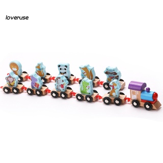 Lo_1 juego De bloques De construcción De madera De dibujos animados De animales/Frutas/tren De coche/juguete para niños (4)
