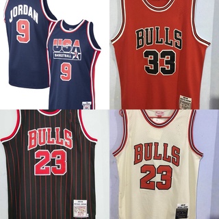 original nba jersey bull 23 33# pippen 91 rodman bordado baloncesto camisa copa del mundo e802