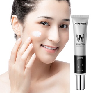 MYSSW Moisturizing Face Cream Even Skin Tone Makeup Base Facial Cream Hide Pores Face Concealer Refreshing Non Greasy Natural Cream