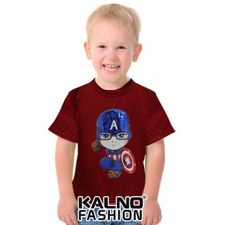 Capten random camisas infantiles de 1-7 años de edad ropa de niños super héroe personaje ropa