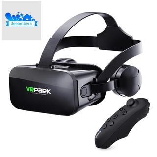 VRPARK J20 3D VR gafas de realidad Virtual gafas para 4.7- 6.7 teléfono inteligente iPhone Android juegos estéreo con auriculares controladores
