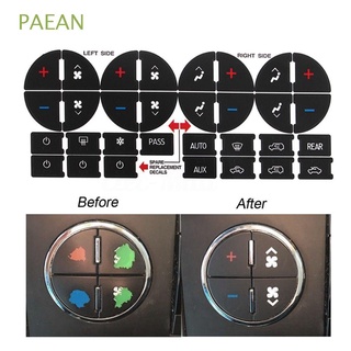 PAEAN Nuevo Etiqueta de boton Util Control de clima AC Dash Decal Práctico Reemplazo Hot Kit de reparacion