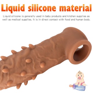 condones gruesos con espinas anillo del pene condón reutilizable para la ampliación del pene juguete
