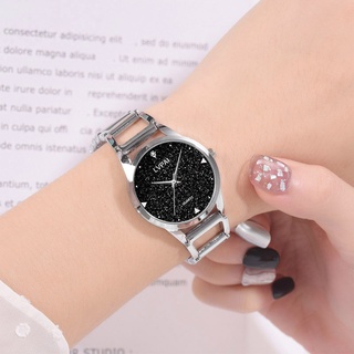 Fashion Quartz Watch Alloy Band Starry Sky Round Dial Wrist Watch for Casual Daily Office (7)