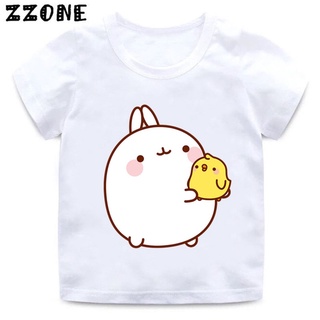 Camiseta Con Estampado Molang Y Piupiu De Dibujos Animados Para Niños Lindo Conejo Bunny Ropa Divertida Bebé Verano (6)