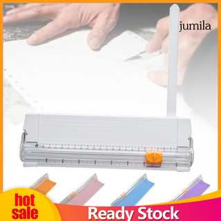 JUL 857A5 cortador de papel deslizante portátil Mini Trimmer con regla plegable para manualidades