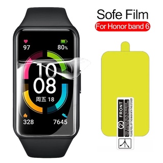 Suave TPU HD transparente Protector de hidrogel película para Huawei Band 6 Smart Watch Protector de pantalla