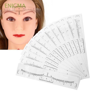 ENIGMA 10/50PCS Semi Permanent Shaper Calliper Sticker Eyebrow Tattoo Stencil Ruler Makeup Guide Microblading Measure Tool Reusable Template