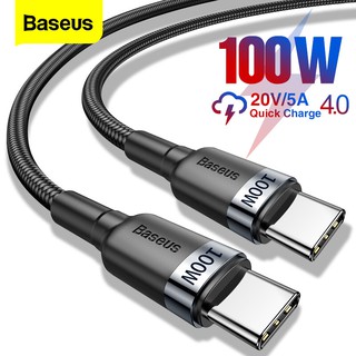 Baseus 100W USB c A Tipo Cable USBC PD De Carga Rápida-Para Xiaomi mi 10 Pro Samsung S20 Macbook iPad