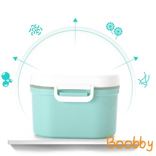 ☌Xe✿Caja de almacenamiento portátil de alimentos para bebés, recipiente suplementario de leche en polvo, cajas de alimentación de doble capa