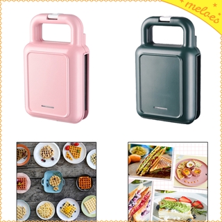 Indoor Sandwich Maker 2-in-1 with 2 Detachable Non-stick Plates Easy to Clean Compact Design US plug for Breakfast
