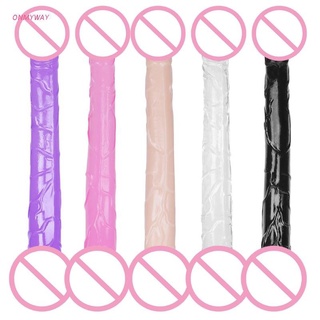 Long Realistic Dildo with Double Heads Flexible Peni-s Adult Toy for Women