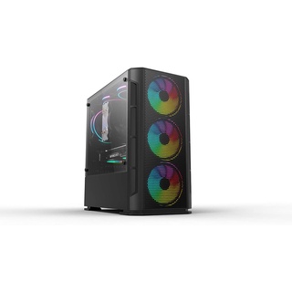 Gabinete para PC Yeyian Haizen 2500 Soporta T. Madre micro ATX, Mini-ATX, Ventana lateral, Color Negro, sin fuente