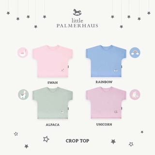 Yyonline Little Palmerhaus Crop Tee bordado camiseta niñas