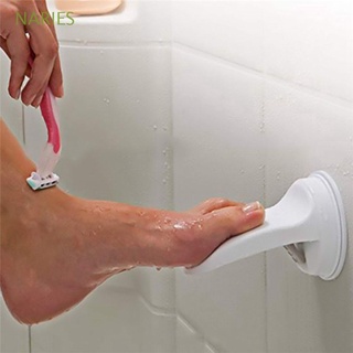 NARIES for Back Pain Sufferers Shower Foot Rest Shaving Leg Grip Holder Pedal Non-slip Bathroom Suction Cup Washing Feet Wall-mounted No Drilling Foot Step/Multicolor