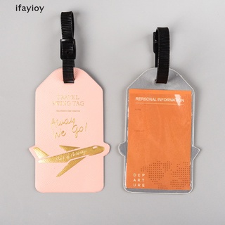 ifayioy aircraft pu cuero etiqueta equipaje portátil etiqueta maleta accesorios de viaje mx