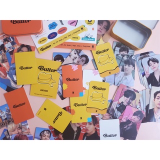 KPOP Bangtan Boys Butter card Permission to dance Album Collective Cards Fan Gift BTS Star Peripheral Postcard LOMO Card Photo Fashion Message Small Card Random Card Army Birthday Present (6)