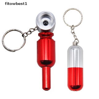Fbmx 1Pc Portable Smoke Metal Pipes Herb Grinder Pipes With Key Chain Detachable Gift Glory