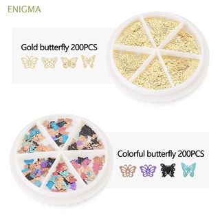CHARMS enigma 400pcs multicolores mariposa encantos joyería fabricación de rellenos accesorios diy artesanía suministros de arte de uñas