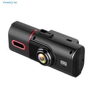 fenwenj Mic Car Dash Cam Front Rear Dual Lens Dash Cam Built-in G-Sensor for Vehicles