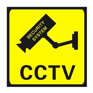 CCTV vigilancia seguridad 24 horas Monitor cámara pegatinas de advertencia signo de Lables