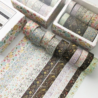 10 Pcs Washi Tape Foil Masking Tape Decorative for Art DIY Craft Supplies Planners Scrapbook Gift Wrapping (6)
