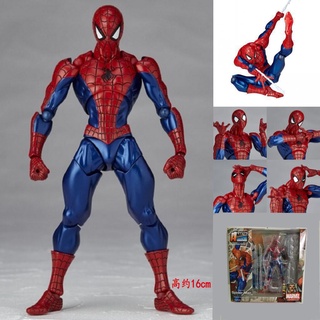 Ready Marvel Mafex Vengadores Spiderman The Amazing Spider Man PVC Figura De Acción Coleccionable Modelo De Niños Juguetes Regalo mi1nisoso1 (2)