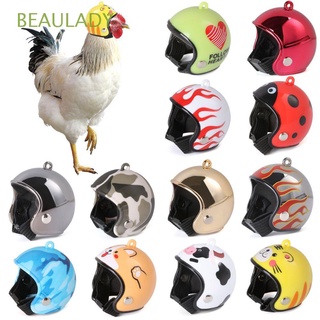 BEAULADY Toy Chicken Helmet Accessories Sun Rain Protection Hats Pet Protective Headgear ABS Light Pet Supplies Funny Bird Protect Cap