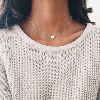 BENE collar de corazón de oro collares para mujeres regalo de compromiso moda Simple todo-partido accesorios