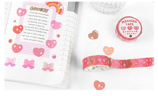 Suuuny 1 Pcs Soft Sweetheart Masking Tape Diary Scrapbooking DIY Decoration Washi Tape (7)