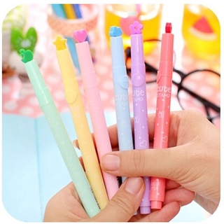tintas resaltadoras de colores dulces/pluma marcador creativo/suministros escolares/papelería de oficina (6)