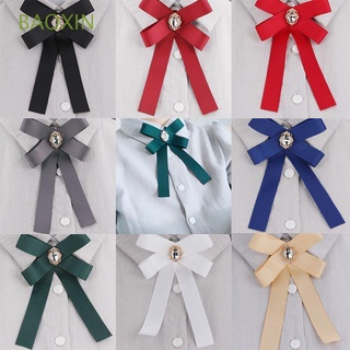 BAOXIN Party Brooches Wedding Fabric Clothing Accessories Women Diy Bow Tie Pins Large Ribbon/Multicolor