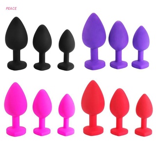 PEACE Funny Anal Plug Silicone Butt Adult Game Stopper Fetish Adult Sex Toy For Women