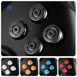 IN|kit de botones de aluminio de Metal ABXY piezas de repuesto para control de juegos Xbox One