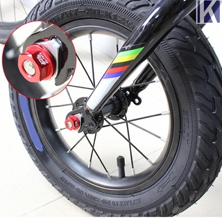 muqzi (superiorcycling) 2 piezas de aluminio para niños, bicicleta, rueda trasera delantera, tuerca m8
