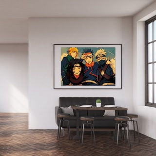 feirulit pintura Anime Naruto póster de papel Kraft Retro decoración del hogar pegatina de pared para Bar