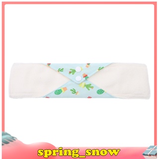 Lengthen Women Lady Menstrual Pads Reusable Washable Bamboo Cloth Heavy Flow 11.8 inch Sanitay Pads