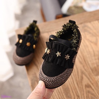 Bebé niña antideslizante Casual pisos zapatos de caminar estrella suela suave zapatillas de deporte nuevo kasut (3)
