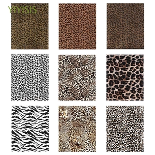 YIYISIS DIY Lettering Film Clothing Stickers Iron On T-shirt Heat Transfer Vinyl Art Decoration PVC Apparel Patches Fabric Sticker Home & Living Leopard Pattern
