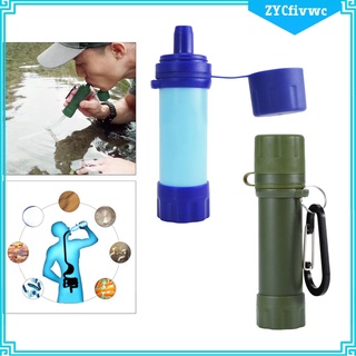 filtro de agua portátil al aire libre de filtración de agua personal paja de emergencia supervivencia equipo purificador de agua para acampar
