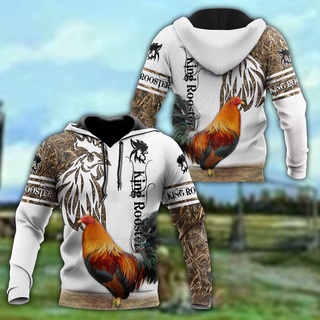 3DPrint más nuevo gallo Animal único Aswome hombres/mujeres acogedor Hrajuku Casual Streetwear sudaderas con capucha/Zip/Sweatshirt Style14