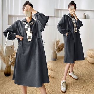 Senior maternity dress design knee length skirt season Korean fashion maternity knitted skirt11.17 (5)