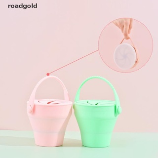 Roadgold BPA Free Kids Silicone Food Storage Box Baby Snack Cup Portable Snacks Container RGB