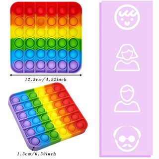 Read Stock Pop It Murah Rainbow Push Bubble Stress Relief Kids Pop It Toys (7)