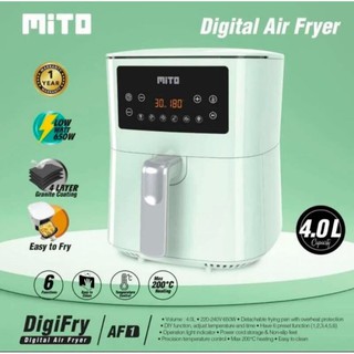 Mito Digital Airfryer 4 L - AF 1 - verde y blanco